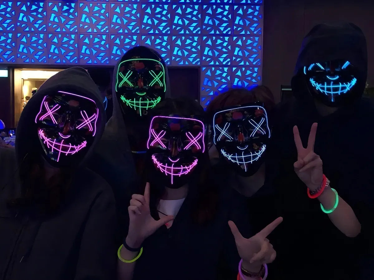 🎃 Máscara LED de Halloween